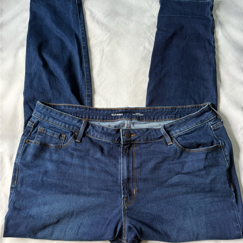 Old Navy Women's Dark Blue Skinny Jeans